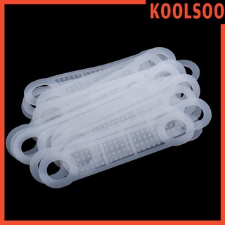 [Koolsoo] 20 piezas transparentes antideslizantes de silicona para ropa, tiras de percha de ropa S