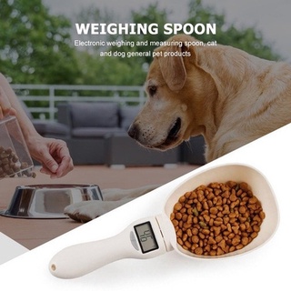 🐱🐱Pet Cuchara medidora de comida para perros Báscula de pesaje Taza Cuencos de alimentación / Cuchara de pesaje digital Dispositivo de medición de alimentación / Comida para gatos Comida para perros (1)