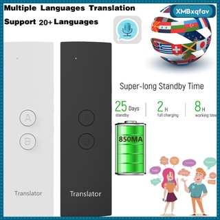 traductor inteligente instantáneo de dos vías en tiempo real idiomas de voz traductor blanco
