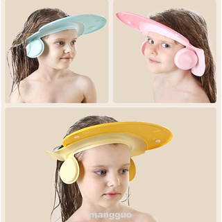 Hogar elástico niños baño para niños portátil de ala ancha lavado cabello champú gorra