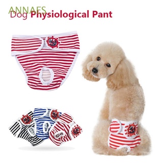 annaes lavable mascota corta sanitaria fisiológica ropa interior para perro femenino masculino perro reutilizable algodón calzoncillos pañales menstruación pañal