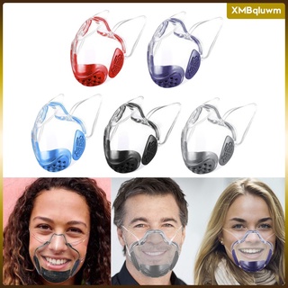 máscara duradera combinar plástico reutilizable transparente transparente protector