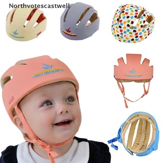 [Northvotescastwell] Baby protective helmet Soft Head guard hat for walking Creeping child NOT (1)
