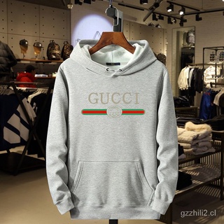 Gucci Impreso Sudaderas Con Capucha De Los Hombres De Manga Larga casual Streetwear Ropa Suelta Moda Y Bolsillo t0B7