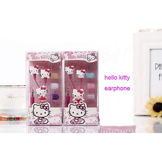 Nuevos audífonos de dibujos animados Hello Kitty con cable de 3.5 mm