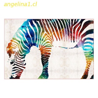 angelina1 pintura para adultos y niños diy kits de pintura al óleo preimpreso lienzo color cebra