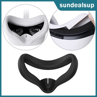 [Sundeal] Vr máscara de silicona protectora cubierta facial a prueba de sudor lavable a prueba de luz, almohadilla facial cubierta de ojos antideslizante, para Quest 2 (1)