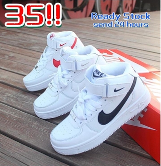 Nike Air Force 1/nike Air Max Force 1 zapatos deportivos de corte alto kasut nike perempuan (1)