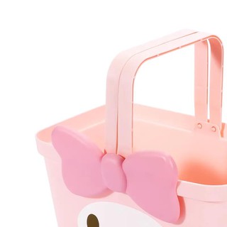 Nuevo producto Producto famoso MINISO Cesta de lavado con marco de almacenamiento de marca compartida Sanrio con manija con fugas (3)