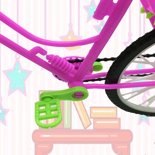 ianqumi - rueda de bicicleta de plástico desmontable para muñeca multicolor, diseño de princesa (4)