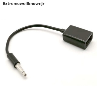 ermx conector de audio auxiliar macho de 3.5 mm a usb 2.0 hembra convertidor cable cable coche mp3 caliente