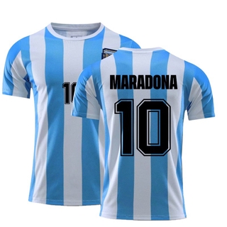 Maradona Argentina equipo de fútbol camiseta ropa camiseta manga corta Tops Cosplay alta calidad Jersey camisa navidad (1)