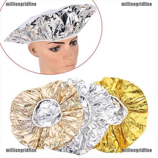 MICL Hat Mask Cap Shower Caps One-off Bathing Elastic Aluminum Foil Hair Protector 210824