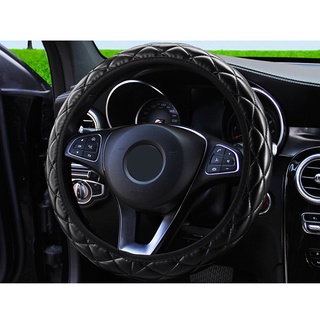 {FCC} Cubierta de volante de cristal corona automática de cuero PU cubierta del volante del coche