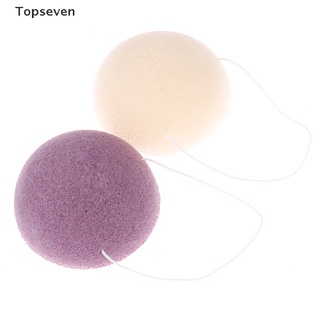 [topseven] puff natural cleanse exfoliante puff esponja de limpieza facial esponja de lavado facial.
