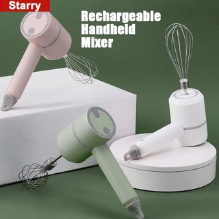 Wireless Portable Electric Food Mixer Hand Blender 3 Speeds High Power Dough Blender Egg Beater Baking Hand Mixer Kitchen Tools starry12.cl