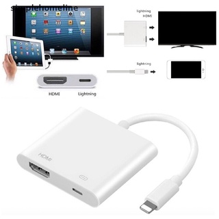 [simplehomeline] Adaptador AV Digital Lightning de 8 pines Lightning a HDMI Cable para iPhone 8 7 X iPad Hot