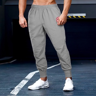 Los hombres de verano delgado de secado rápido pantalones deportivos pantalones de Running pantalones de entrenamiento de Fitness Casual pantalones de los hombres ropa