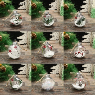 [Oneaugust] Transparent Ball Open Plastic Clear Bauble Ornament Christmas Party Hanging Gift .