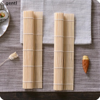 gentl 2Pcs DIY Sushi Maker Bamboo Rolling Mat Sushi Rolls Tools Reusable Tools .