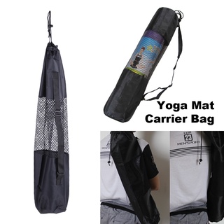 ♡SP_Lightweight Nylon Carry Backpack Adjustable Strap Mesh Bag for Yoga Mat♡