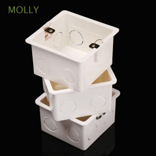 MOLLY Home Equiments Switch Cassette Light Touch Concealed Bottom Wall Mounting Box PVC Plastic Professional Flame Retardant High Quality Junction