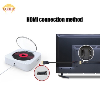 Lohhe CD Player con Bluetooth montable en pared/reproductor De Música audio Doméstico Boombox interfaz USB puerto De Uso (4)