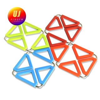 Silicone Trivet Mat, 4 Pack Kitchen Mat Hot Pot Holder for Home Kitchen Table Counter for Hot Pads Pans