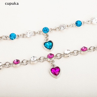 Cupuka Exquisite Love Shape Weight Loss Bracelet 925 Pure Silver Blue Crystal Bracelet CL