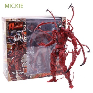 mickie película marvel para regalo no.008 carnicería serie revoltech modelo de juguete coleccionable figura de acción articulaciones movibles pvc spiderman veneno