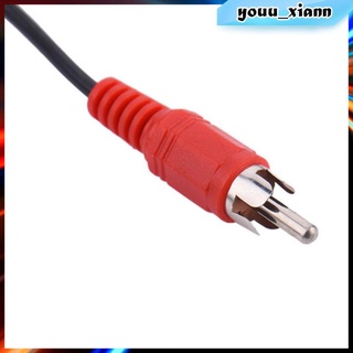 Youu_xiann cable Adaptador De audio Aux Rca De 3.5 mm a 2 Rca hembra a Macho Rca Aux Auxiliar audífono Jack Plug Y divisor