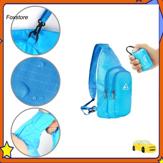 [Fx] Confiable plegable Crossbody Bag prevenir el agua de lluvia plegable senderismo cruz bolso de hombro portátil para señora
