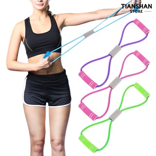 Tianshanstore 8 bandas De cuerda con lazo Para gimnasio/yoga/ejercicio/Fitness