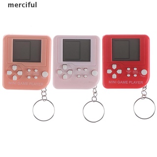 Merciful Large screen mini classic game machine retro brick game console with keychain CL