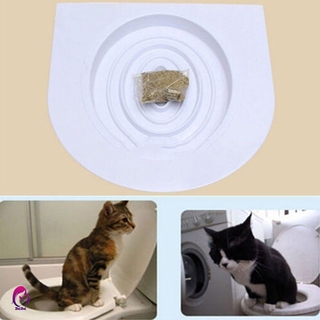 [Pet] Kit de entrenamiento portátil para asiento de inodoro para gatos, bandeja de arena con Catnip