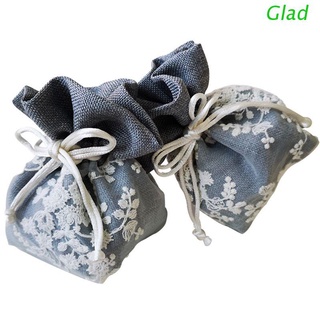 Feliz cordón bolsa de almacenamiento bolsa de almacenamiento organizador de joyería bordado Floral cuerda elástica paquete de regalo collar pulsera anillo bolsas