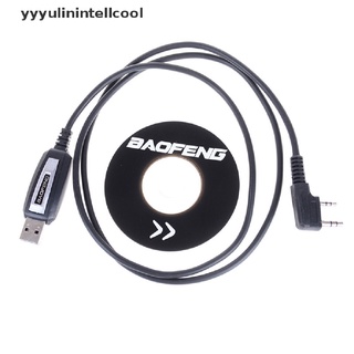 (yyyultin Smartcool) 1 set De cable Usb De Software con Cd Para Radios Baofeng Uv-5R Bf-888S