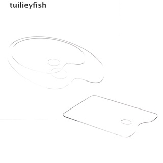 tuilieyfish - paleta de mezcla de pintura acrílica transparente (1 unidad, paleta de acuarela, bandeja de pigmentos cl)