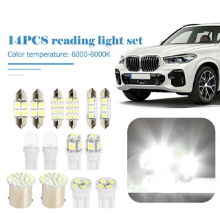 ❀Chengduo❀High Quality 14Pcs LED Interior Package Kit For T10 36mm Map Dome License Plate Lights❀ (3)
