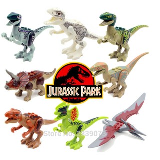 Lego Jurassic Mundo Dinosaurios Parque Tyrannosaurus Rex Tiny legoings Duplo Juguete Creativo DIY Accesorios