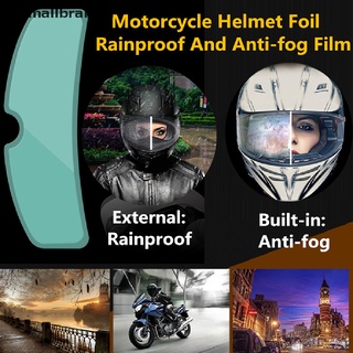 smbr casco transparente a prueba de lluvia antiniebla parche película universal casco de motocicleta lente película mbl