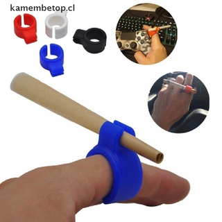 【kamembetop】 1Pcs Silicone Smoker Finger Ring Hand Rack Cigarette Holder Smoking Accessories 【CL】