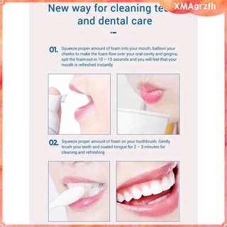 60ml dientes blanqueamiento dental pasta de dientes encías reparando refrescante espuma mousse (3)