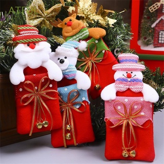 atful muñeca de navidad bolsa de regalo de caramelo titulares de regalo caja de embalaje galleta nueva galleta chocolate árbol de navidad decoración