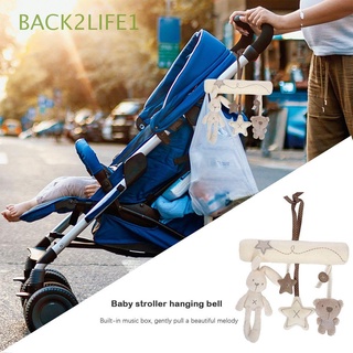 BACK2LIFE1 Kawaii Baby Stroller Toy Multifunctional Baby Car Seat Rattles Rabbit Baby Rattles Hand Bell Hanging Bell with BB Cute Stroller Mobile Gifts Soft Baby Bed Bell Safety Seat Plush Toys/Multicolor