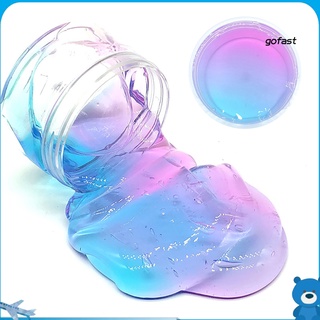 go-multicolor transparente cristal limo squishy arcilla elástica aliviar el estrés de los niños juguete