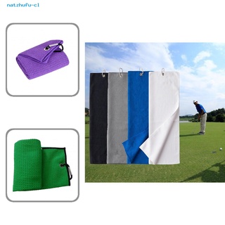 natzhufu Accessory Golf Towel Golf Club Towel with Buckle Vibrant Color for Golf Training