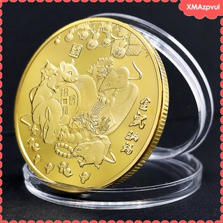zodiac moneda conmemorativa 2020 rata año no-moneda monedas colección arte (6)