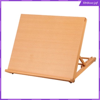 ajuste la altura de madera escritorio caballete de mesa, madera de haya premium tablero de dibujo de madera maciza artista caballete de bocetos - lienzo pintura, cuaderno de dibujo soporte