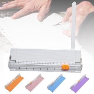 xiaoyain.cl 857a5 cortador de papel deslizante portátil mini trimmer con regla plegable para manualidades